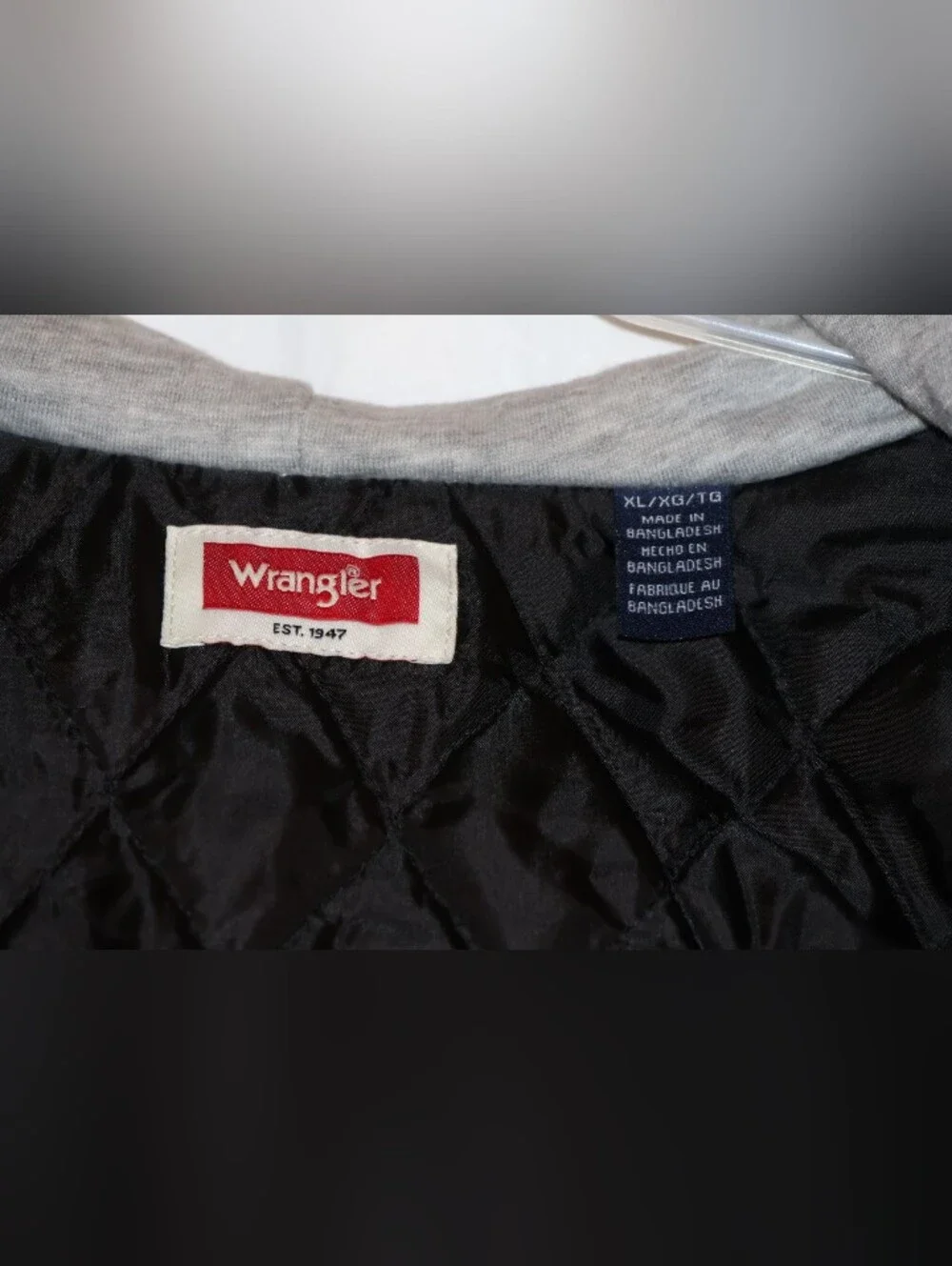 Wrangler Plaid Heavyweight Hooded Flannel Shirt Jacket-Blue Nights. XL.